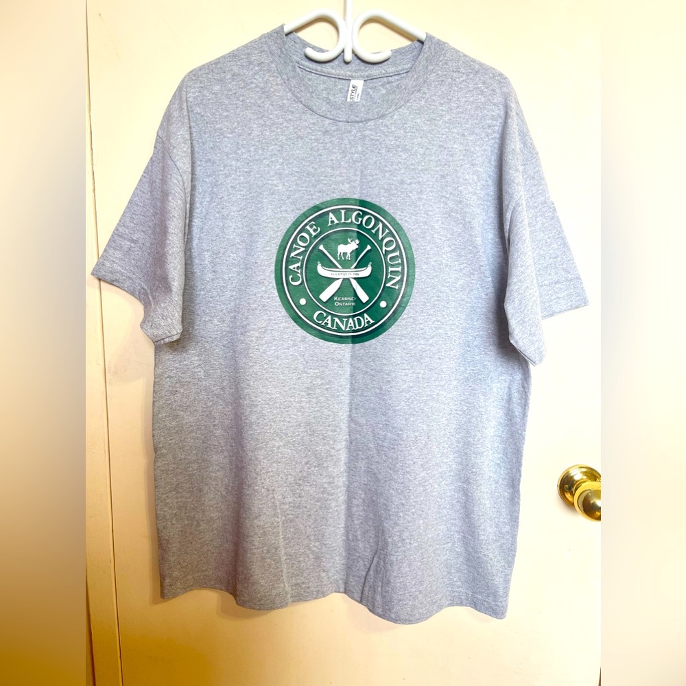 Alstyle men's T-shirt, Canoe Algonquin logo, new without tags